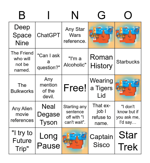 Darryl's BINGO Card Bingo Card