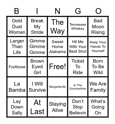 Newlands - Suede Dogs Bingo Card