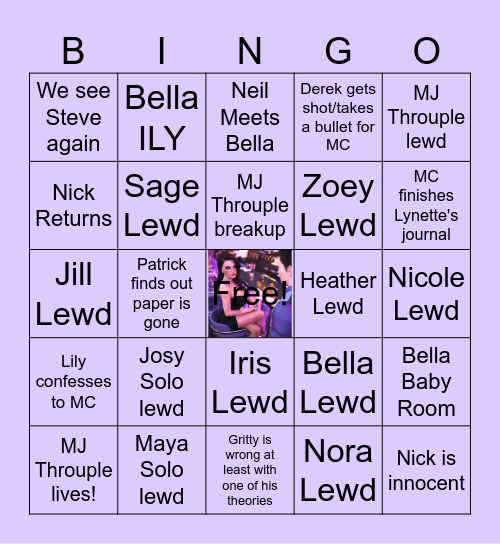 DBJ - Episode 12 Bingo Card
