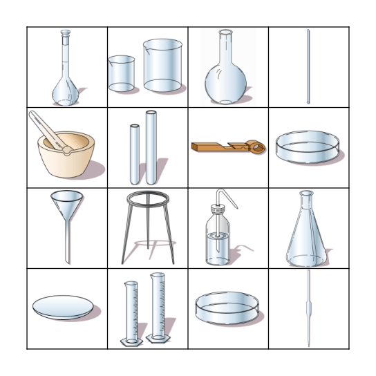 Material de Laboratório Bingo Card