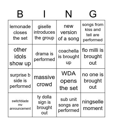 AESPALOOZA Bingo Card