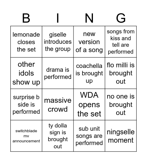 AESPALOOZA Bingo Card