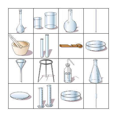 Material de Laboratório Bingo Card
