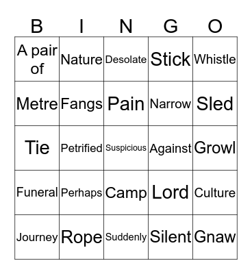 Bingo Card