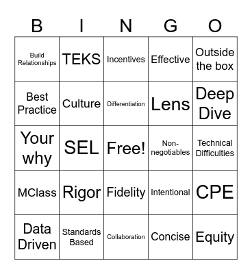 Preservice Bingo 2026 Bingo Card