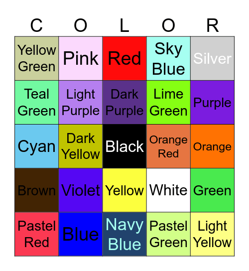 Gray Bingo Card