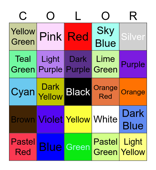 Gray Bingo Card