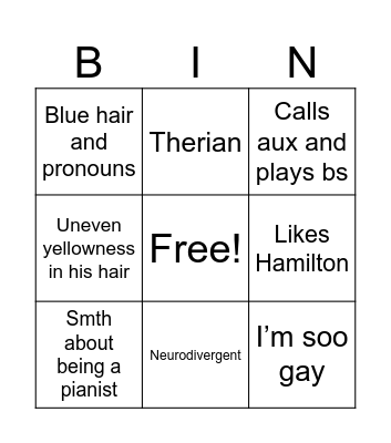 Poopydoo Bingo Card