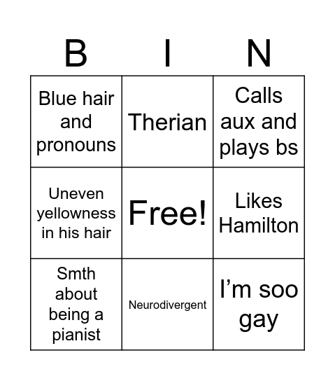 Poopydoo Bingo Card