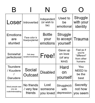 Cryo Vision Holder Bingo Card
