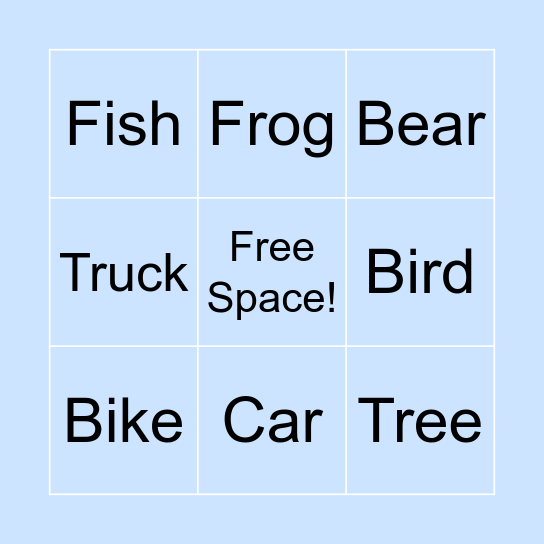Jamie's Bingo Card