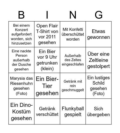Open-Flair- Bingo Card