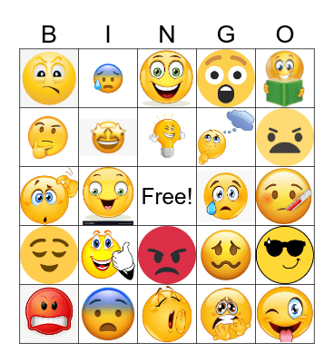 Zones of Regulation BINGO Card