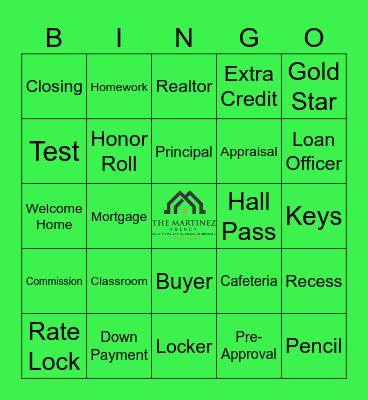 THE MARTINEZ AGENCY Bingo Card
