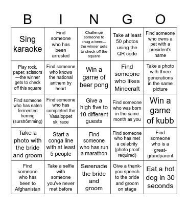 Google Docs Bingo Card
