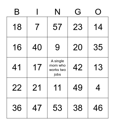 Rebus McEntire Bingo Card
