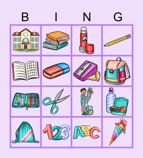 SCHULE Bingo Card