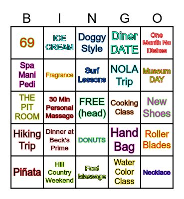 BIRTHDAY BINGO Card