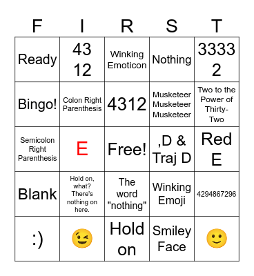 WHO'S ON Bingo Card