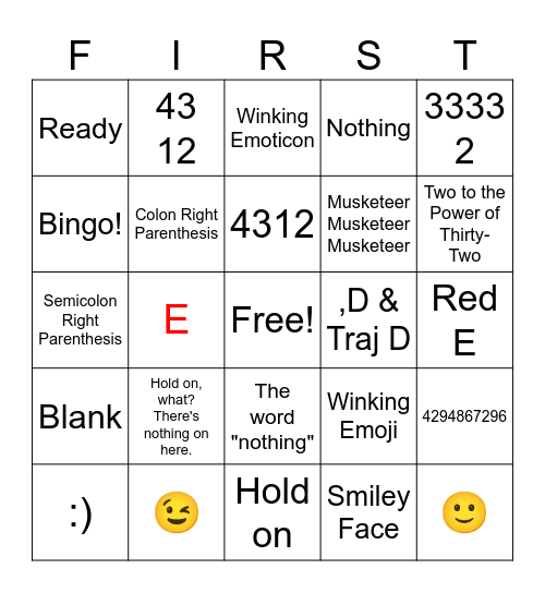 WHO'S ON Bingo Card