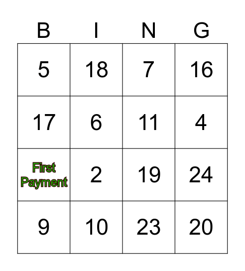 Westhill Bingo Card
