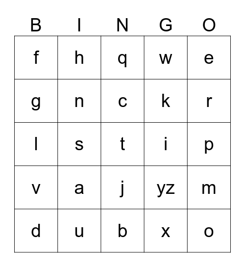 dgdjg Bingo Card