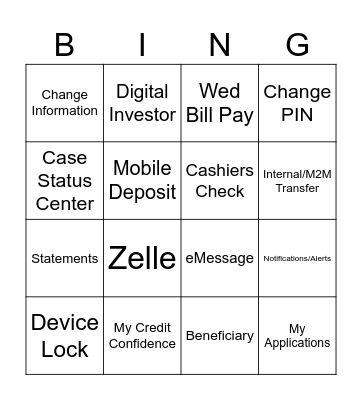 Digital Bingo Card