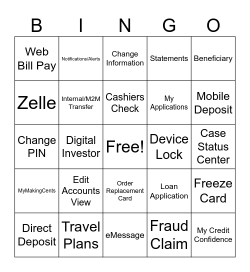 Digital Bingo Card