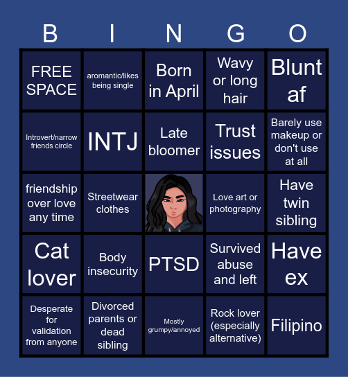 SIENNA KINNIE Bingo Card