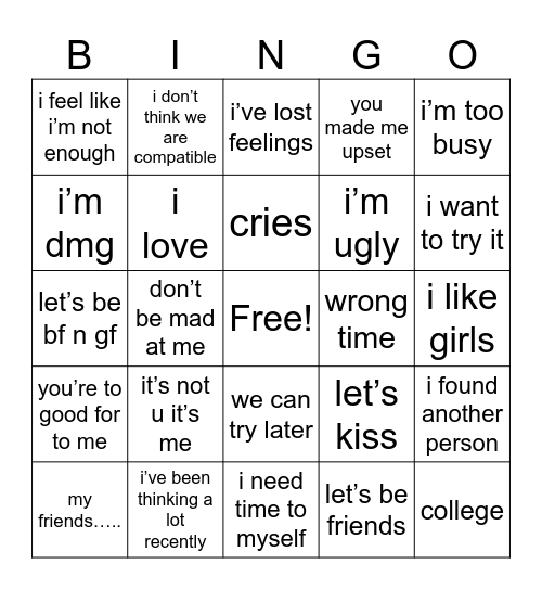 Face time 8/3/2026 Bingo Card