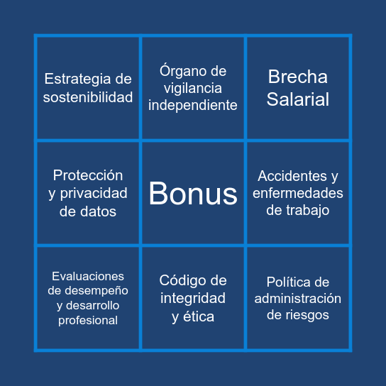 Actividad IBSO Bingo Card