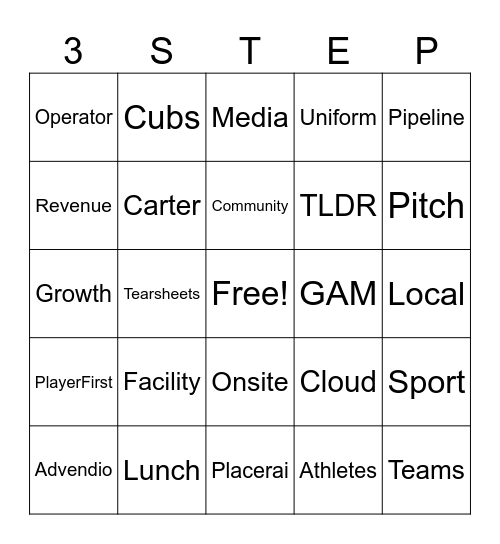 3STEP SPONSORSHIP MTG BINGO Card
