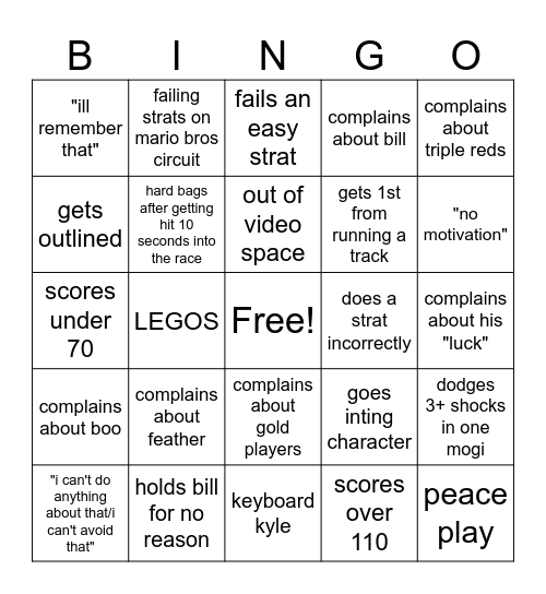 vantox bingo Card