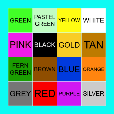 BEIGE Bingo Card