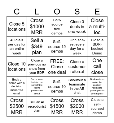 Shipday Bingo! Bingo Card