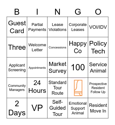 Policy BINGO Card