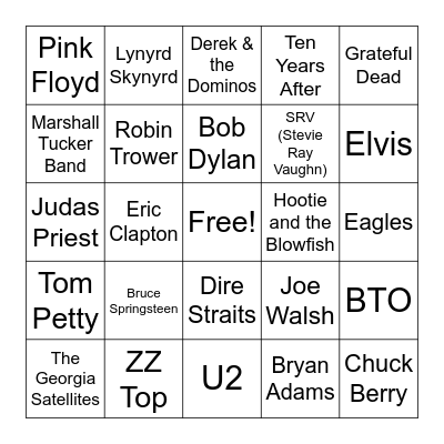 Old School in the Sand 2026 Bingo Card
