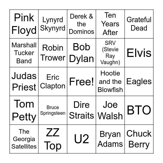 Old School in the Sand 2026 Bingo Card