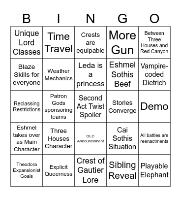Fortunes Weave Direct Bingo Card