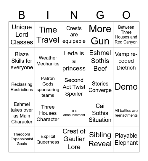 Fortunes Weave Direct Bingo Card