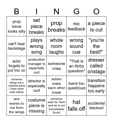 Tech bingo Card