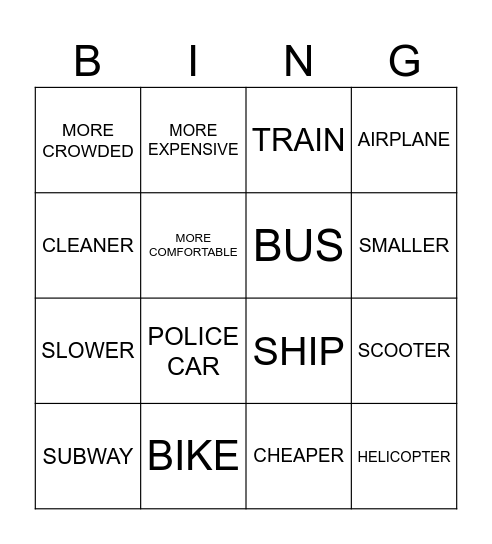 Bingo Card