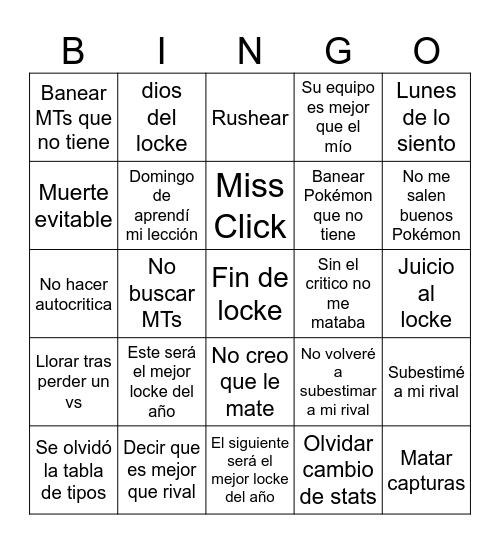 Bingo Submarino Bingo Card