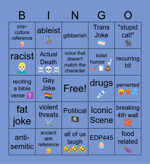 Ghost stories bingo Card