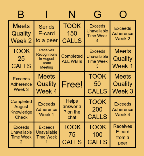SUMMER CONTEST Bingo Card