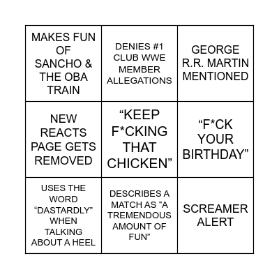 SANTIZAP BINGO Card
