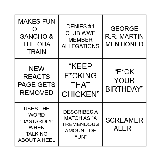SANTIZAP BINGO Card