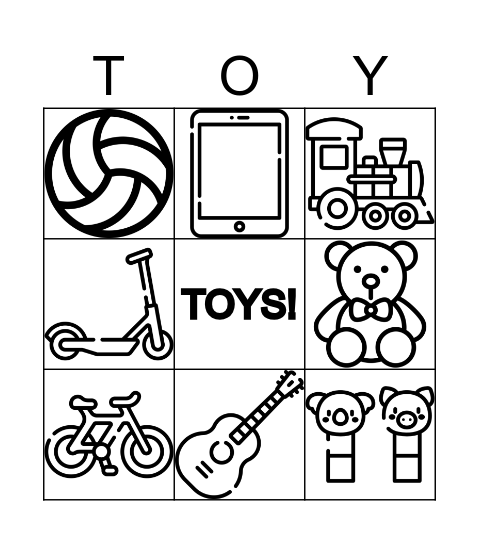TOYS Bingo Card