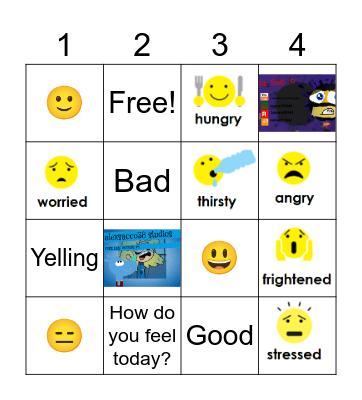 FEELINGS Bingo Card