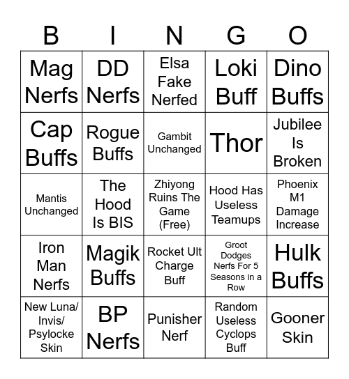 the guys season 9.5 bingo card Bingo Card